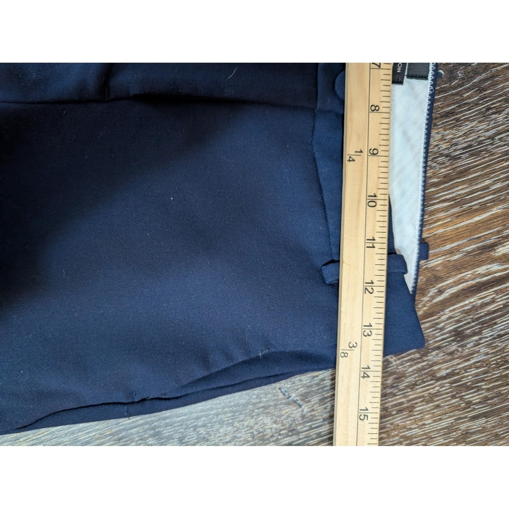 J Crew High-Rise Cameron Pants Womens 2 Navy Blue Tapered Crop Ankle Stretch - Picture 8 of 9
